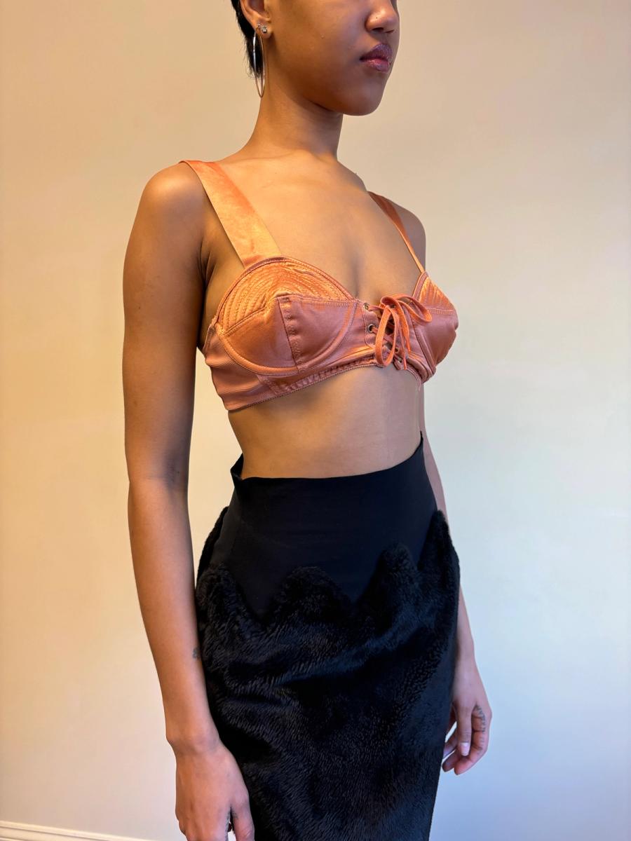 1980s Gaultier Zig Zag Fur Skirt product image