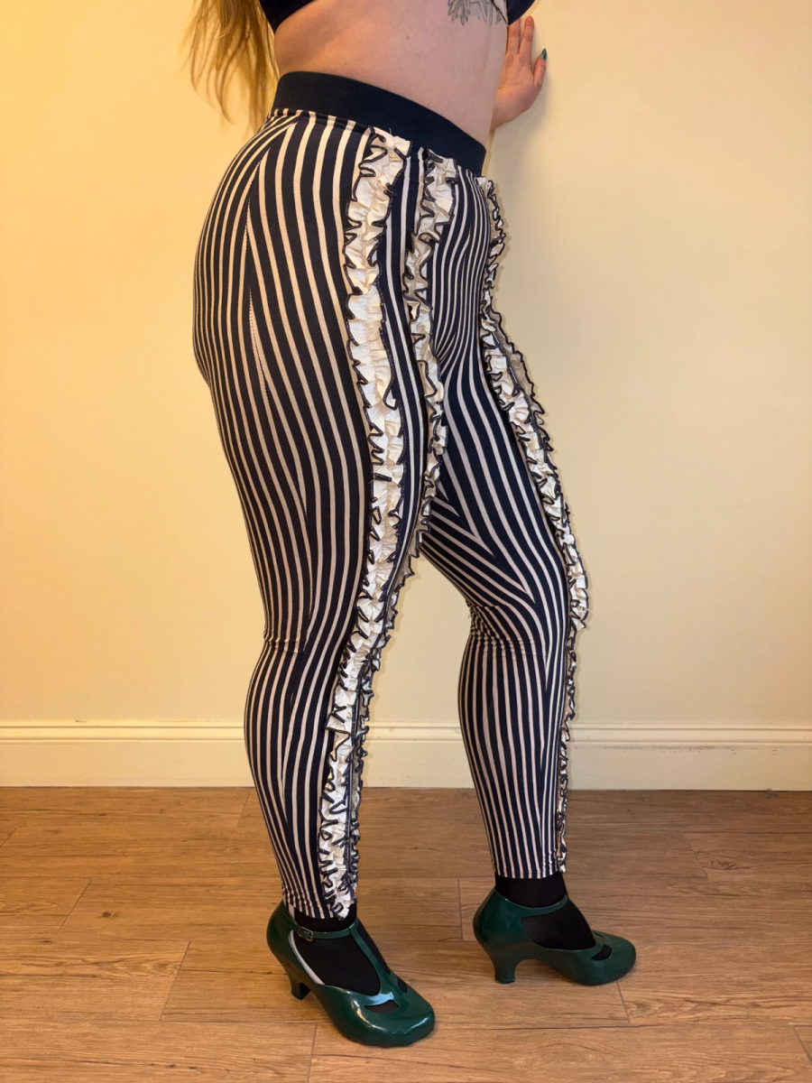 80s Jean-Paul Gaultier Ruffle Leggings product image