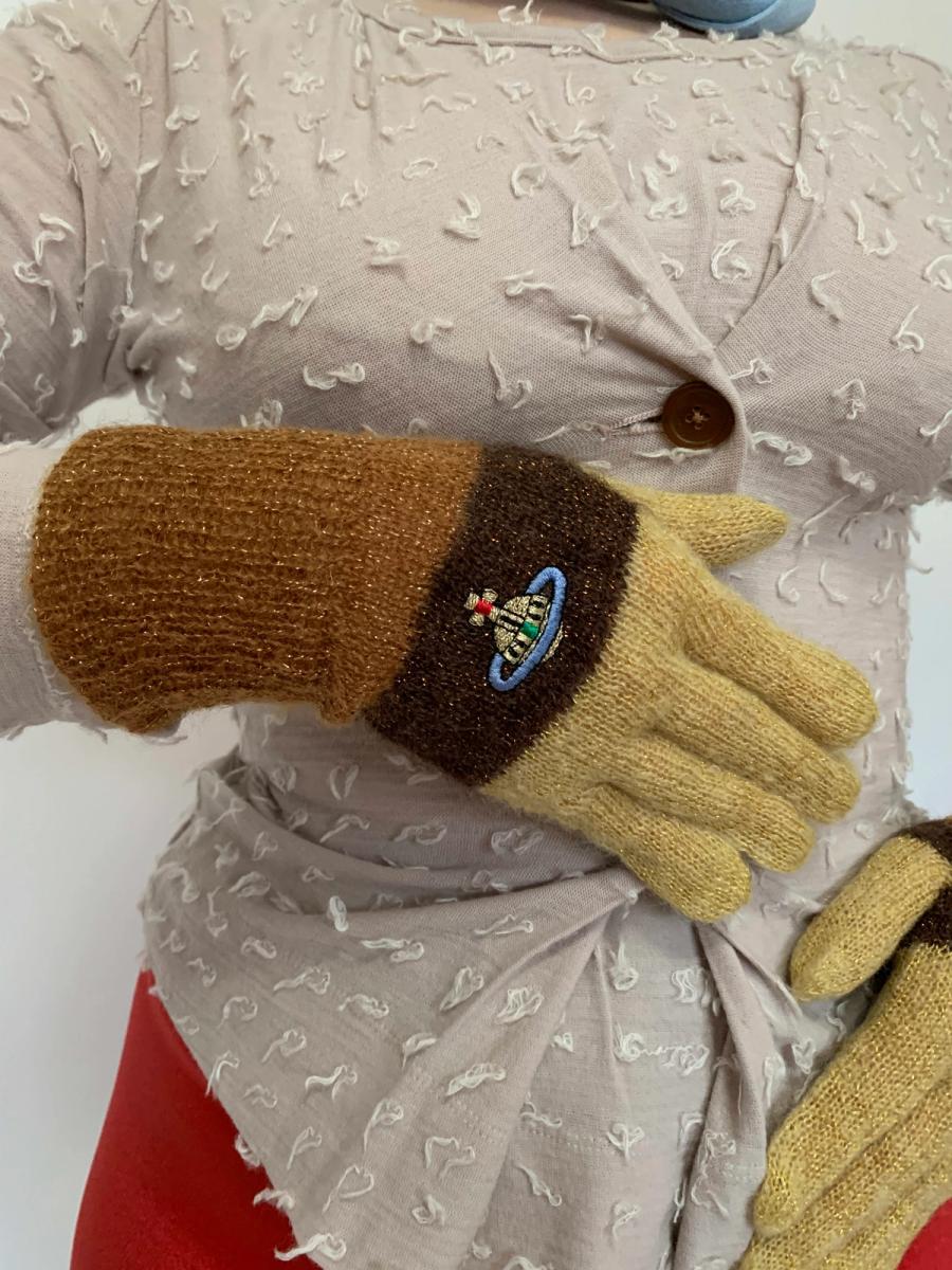 90s Vivienne Westwood Knit Orb Gloves product image