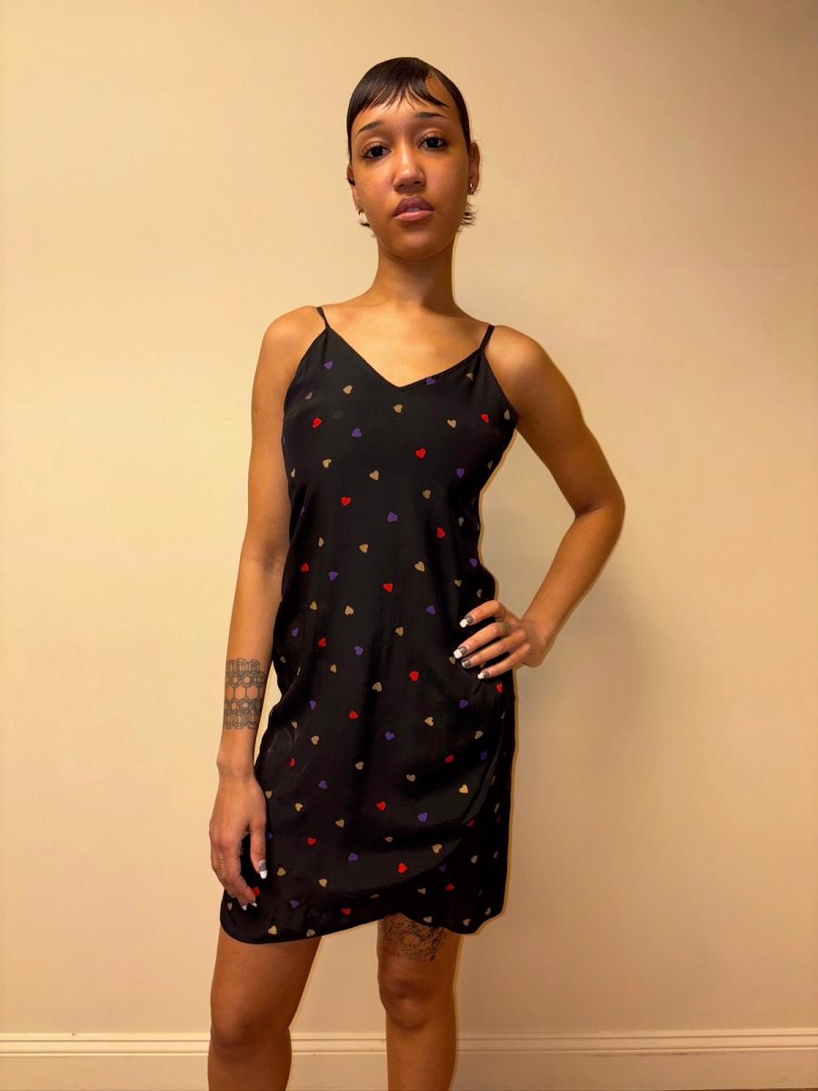 1980s Krizia Heart Confetti Dress  product image