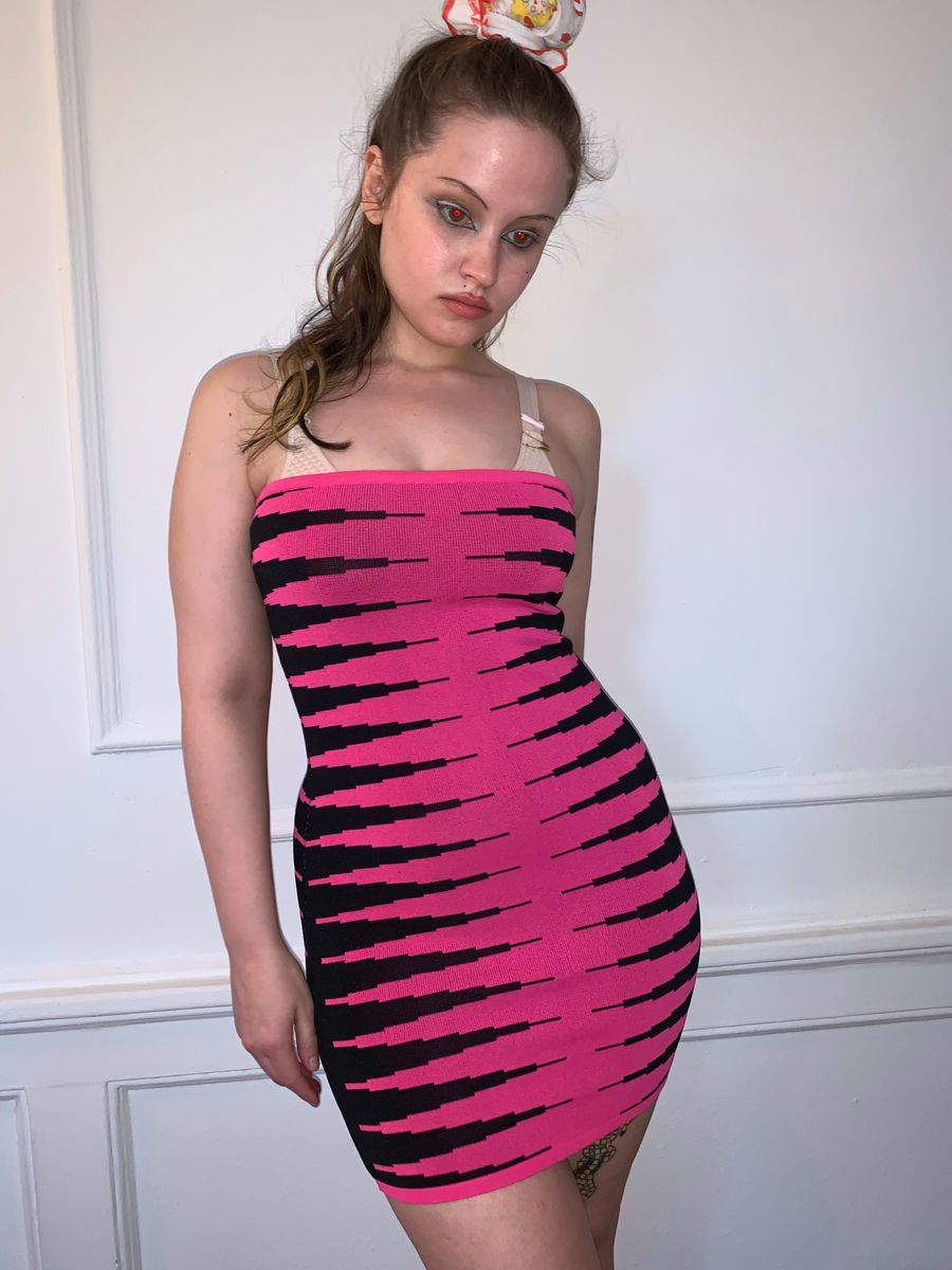 Angelo Tarlazzi 80s Deco Bandage Dress product image