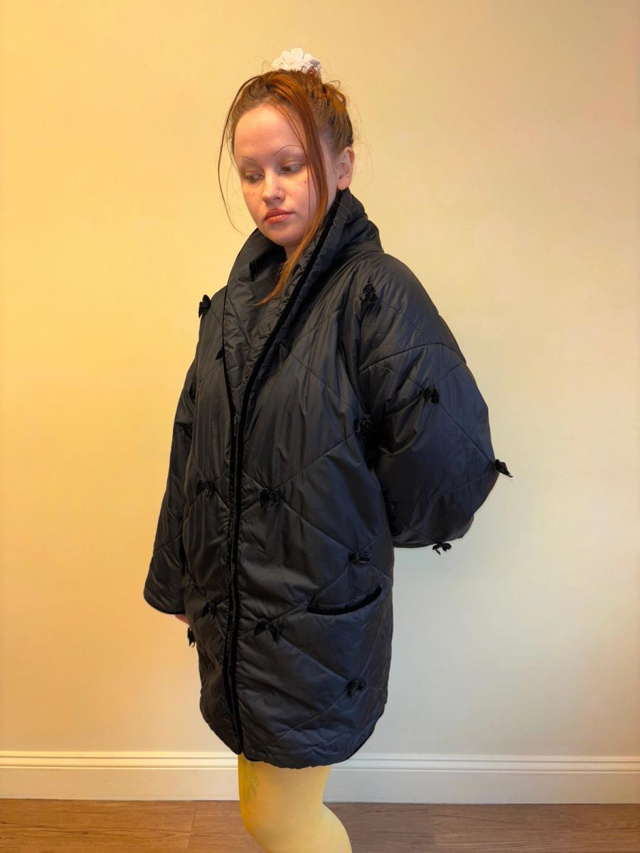 80s Chantal Thomass Bow Puffer Jacket product image