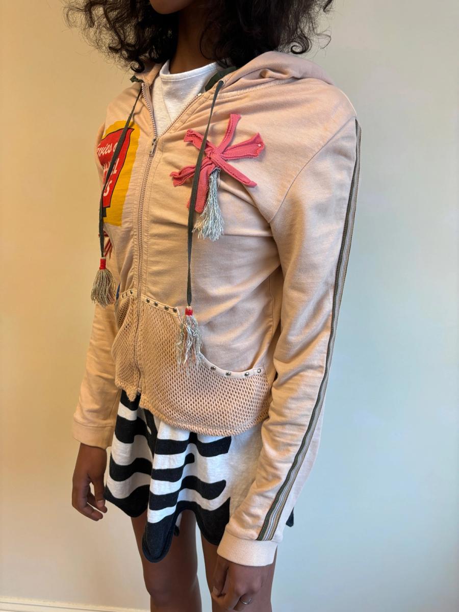 Bevies of High-Heel Beauties Patchwork Hoodie product image