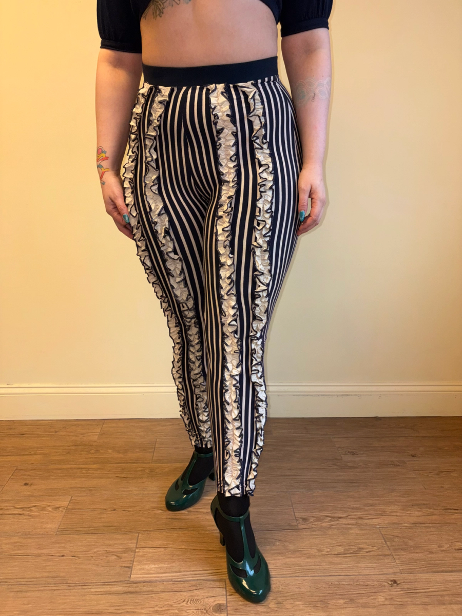 80s Jean-Paul Gaultier Ruffle Leggings product image