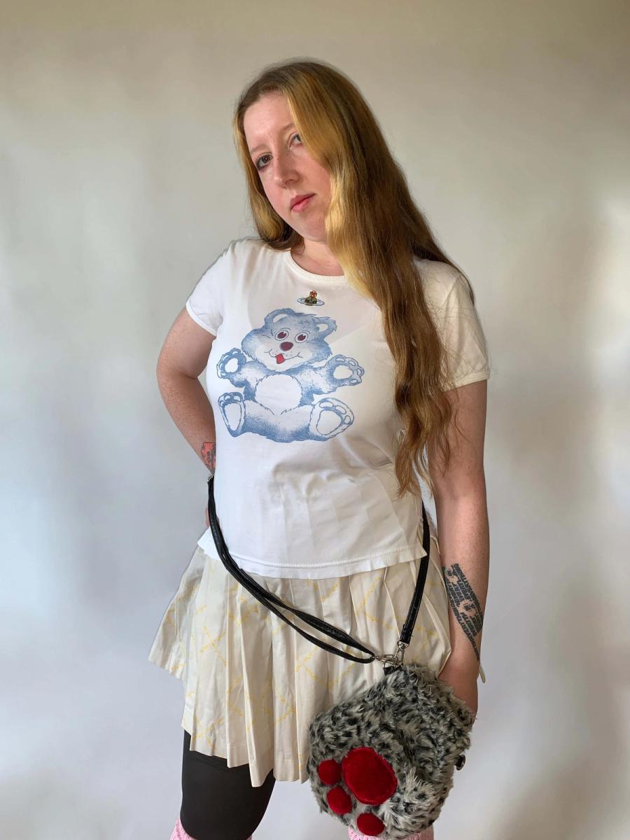 90s Vivienne Westwood Blue Teddy Bear T-Shirt product image