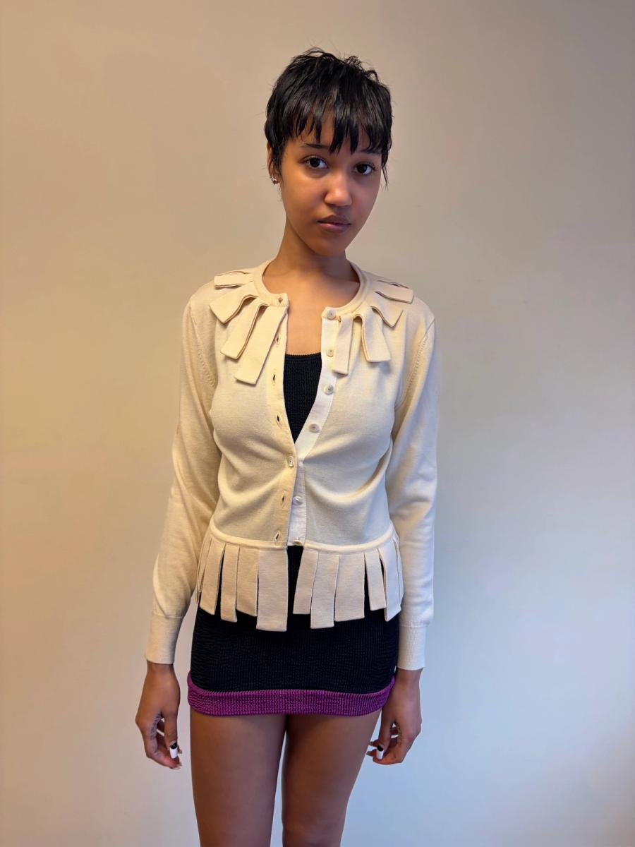 Pour Toi Tricot Ribbon Knit Cardigan  product image