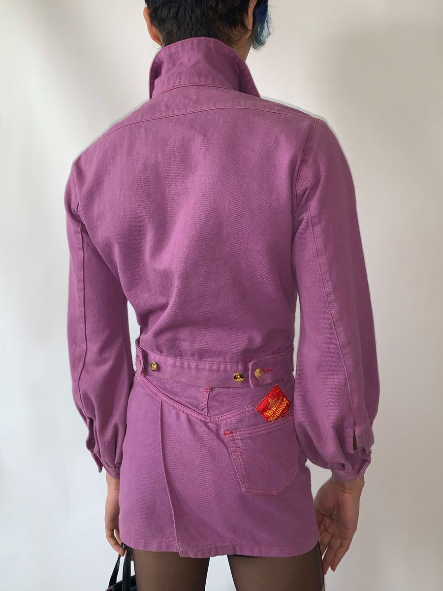 90s Vivienne Westwood Fuschia Denim Set product image
