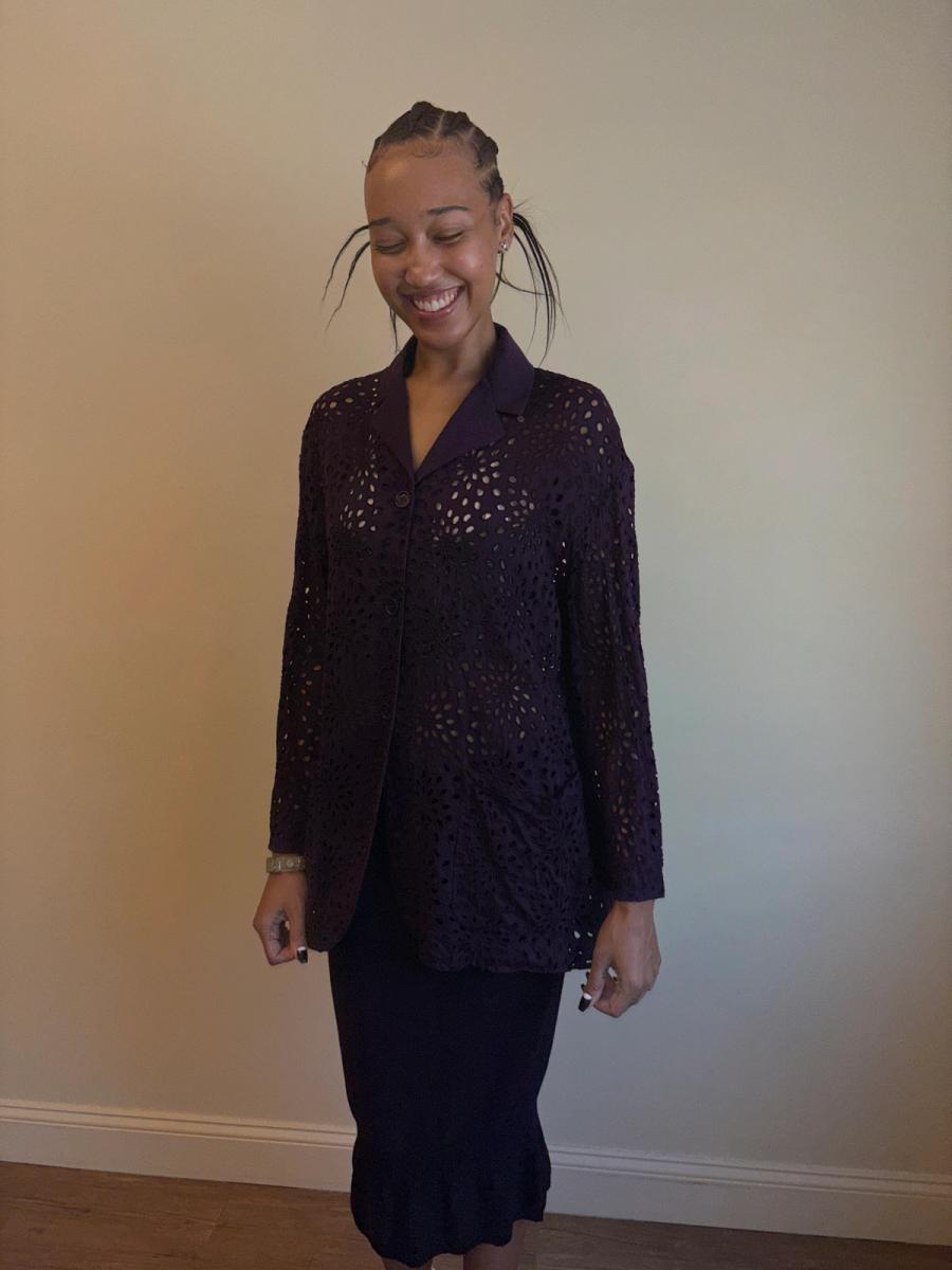 90s Romeo Gigli Eyelet Jacket  product image