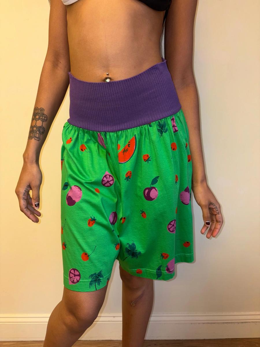 80s Ungaro Fruit Print Shorts product image