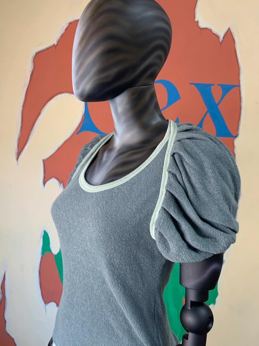 Beauty: Beast Ruched Bubble Sleeve Top product image