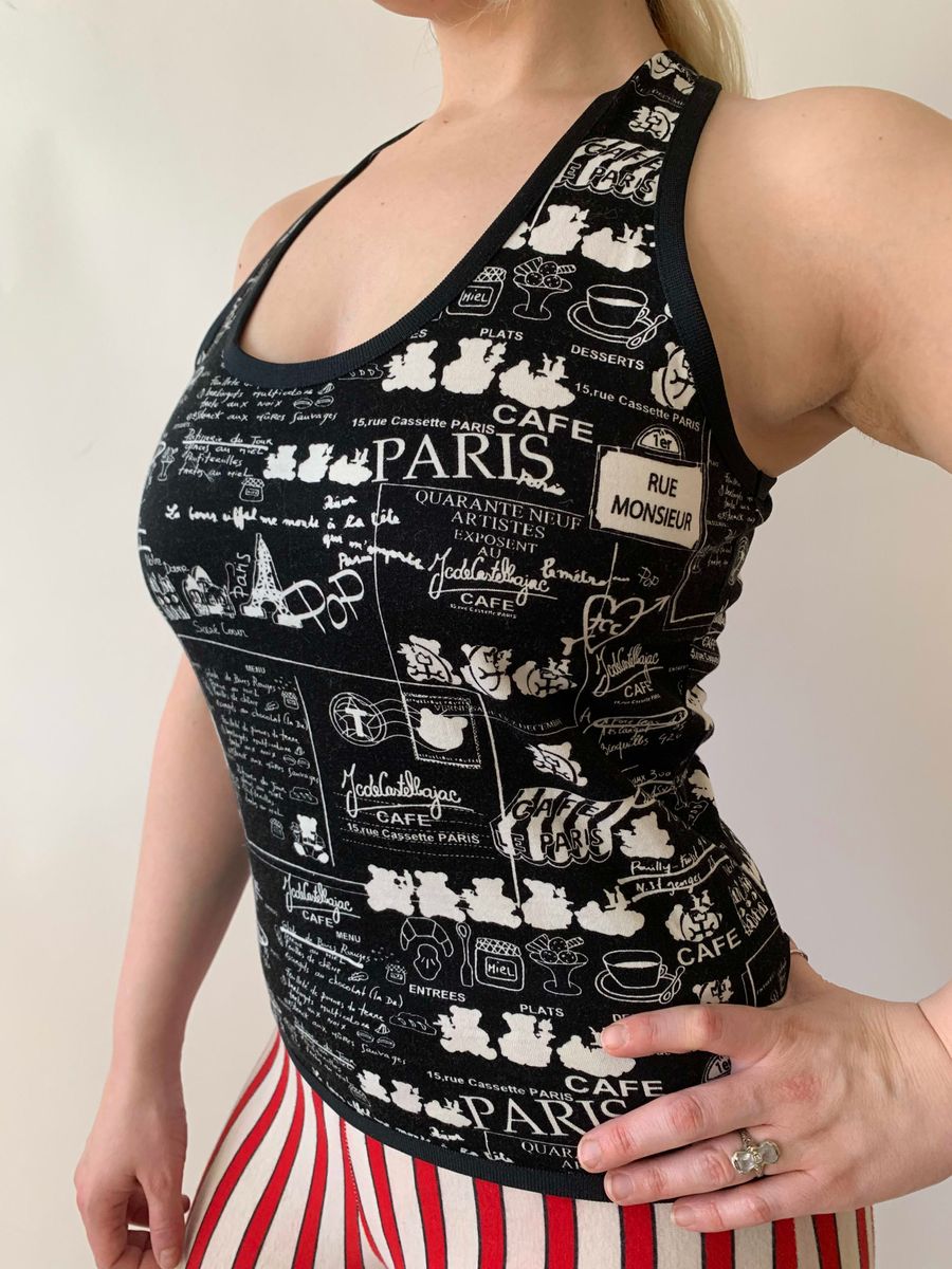 Castelbajac Sport Paris Cafe Print Top product image