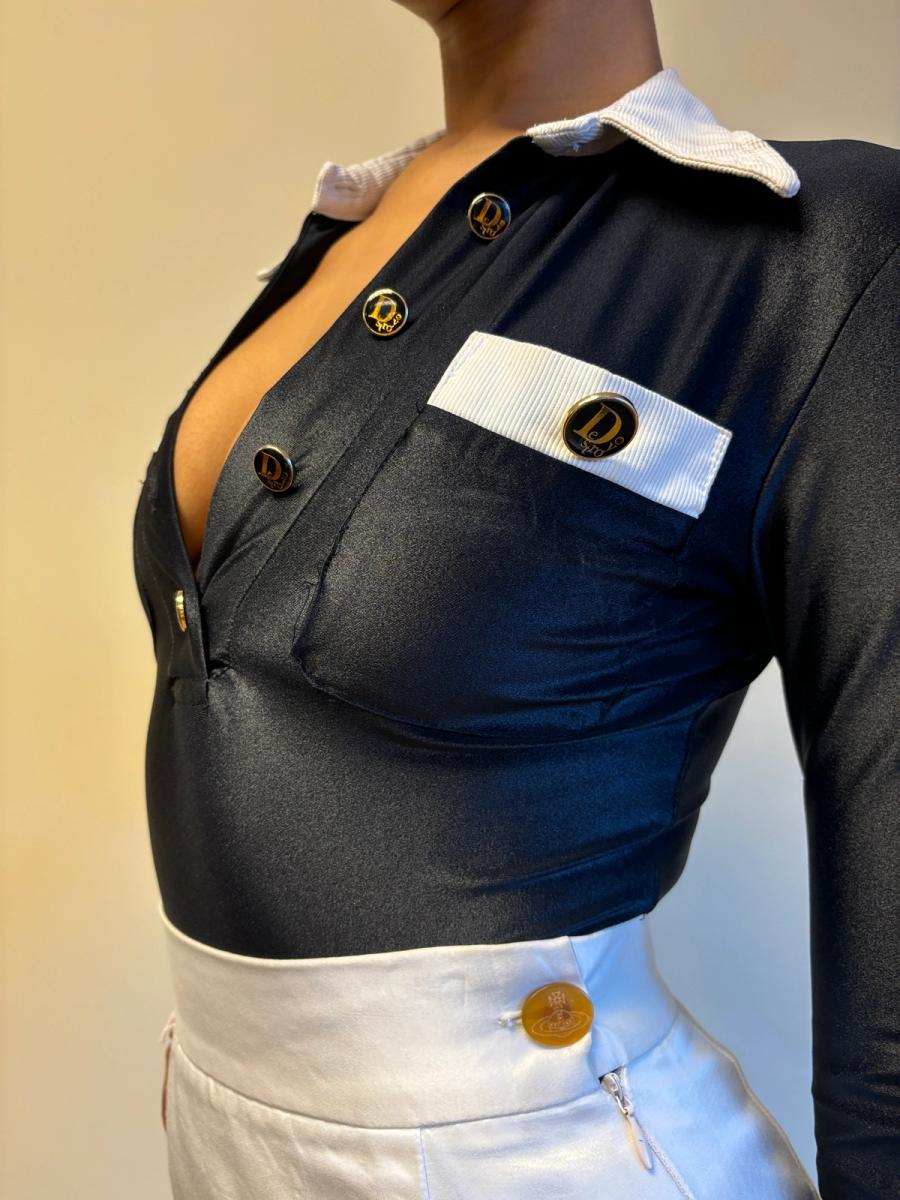 80s "Destroy" by John Richmond Suit Illusion Leotard product image