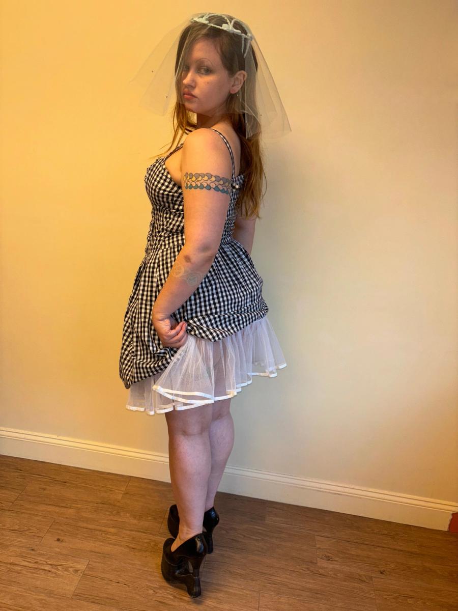 Vintage French Gingham Dress product image