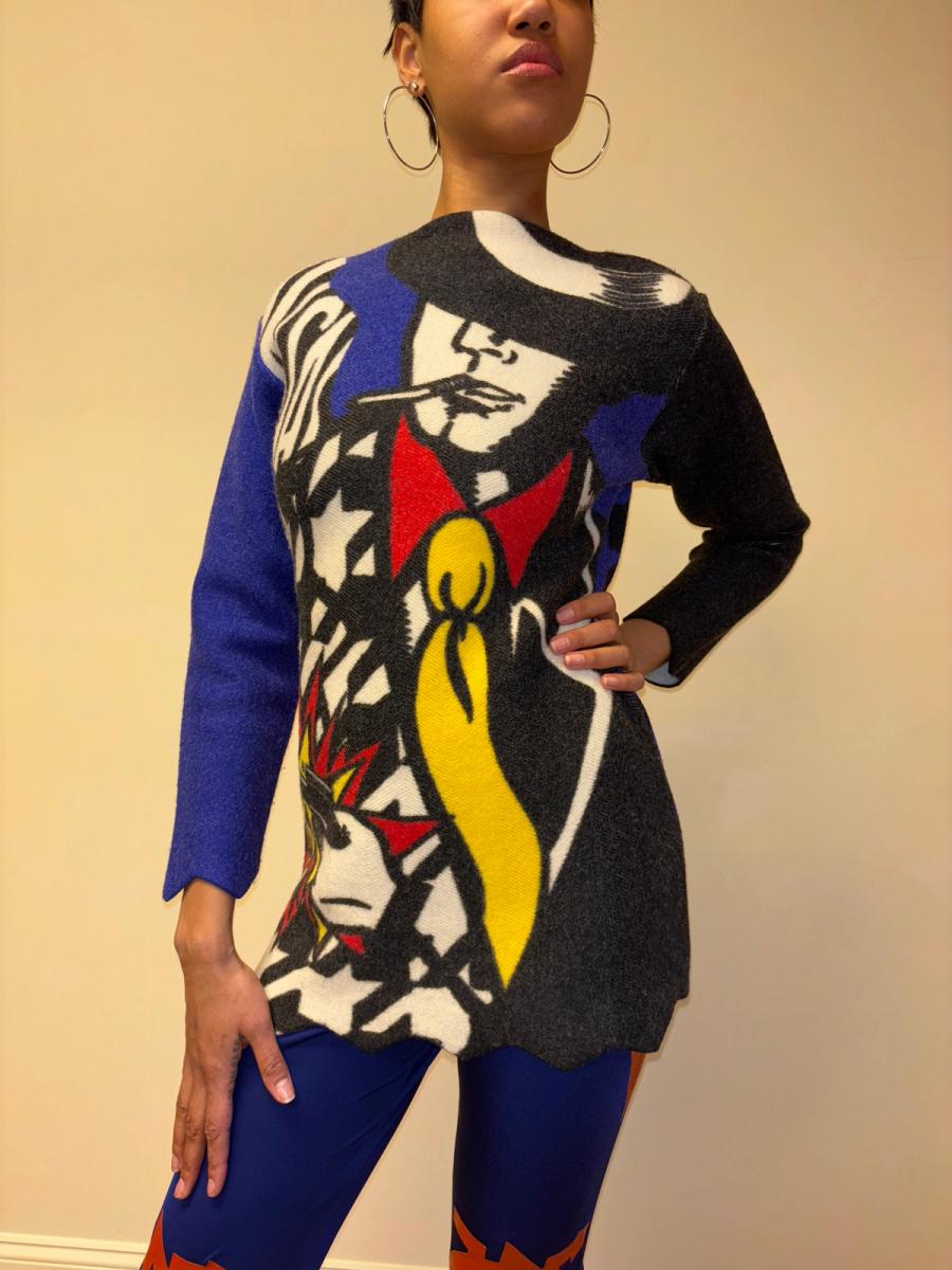 Kansai Yamamoto Gangster Sweater Dress