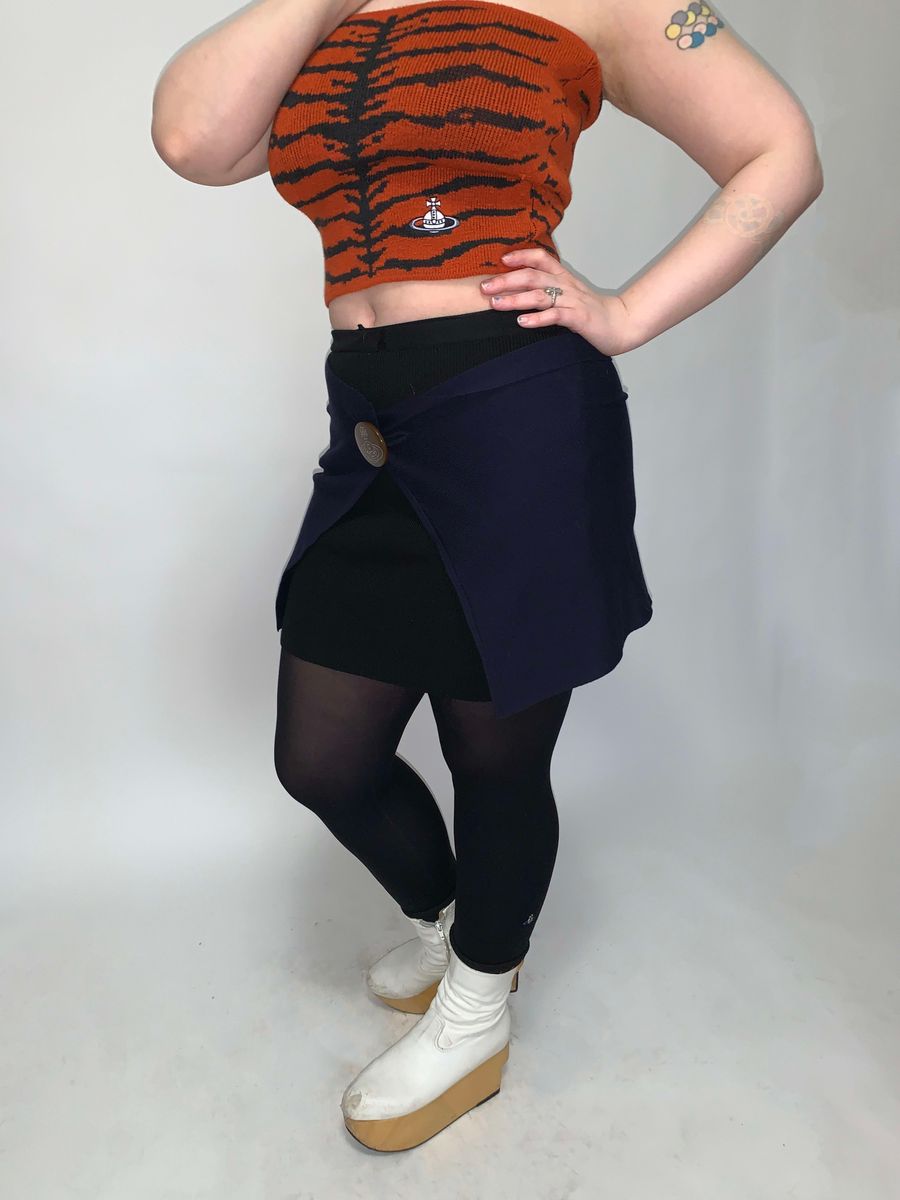 Vivienne Westwood Gold Label Button Knit Draped Mini product image