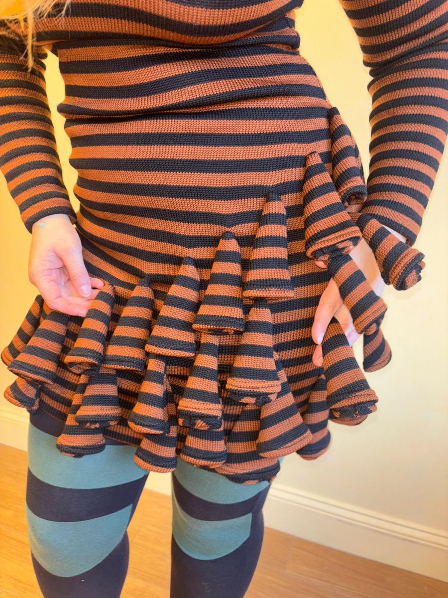 1980s Dorothée Bis Knit Dimensional Dress product image