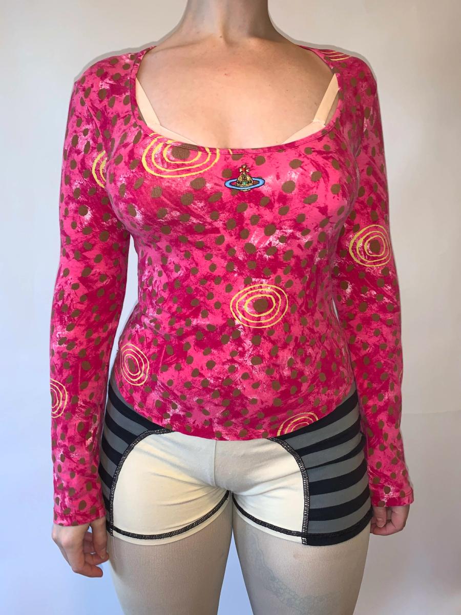 Vintage Vivienne Westwood Hot Pink Leopard Shirt