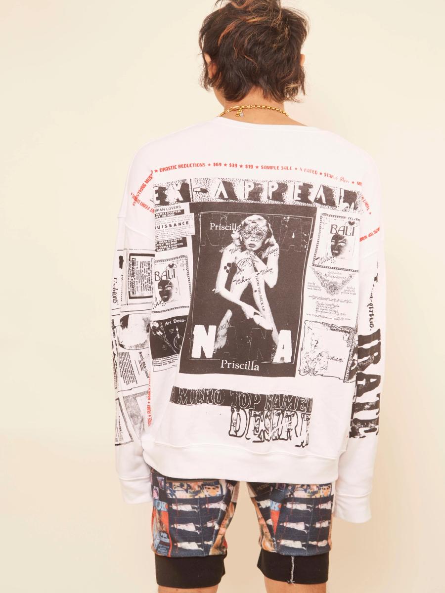 SEX-APPEAL Newsprint Sweatshirt - #2 Fantasy product image