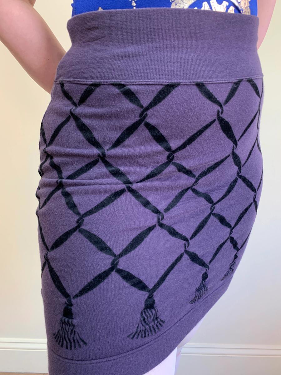 Chantal Thomass Flocked Sweatshirt Skirt product image