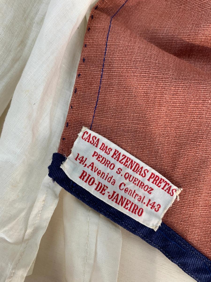 Antique Cobalt Blue Top with Marbled Clay Buttons product image