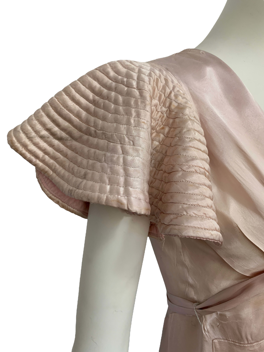 1930s Quilted Sleeve Dress product image