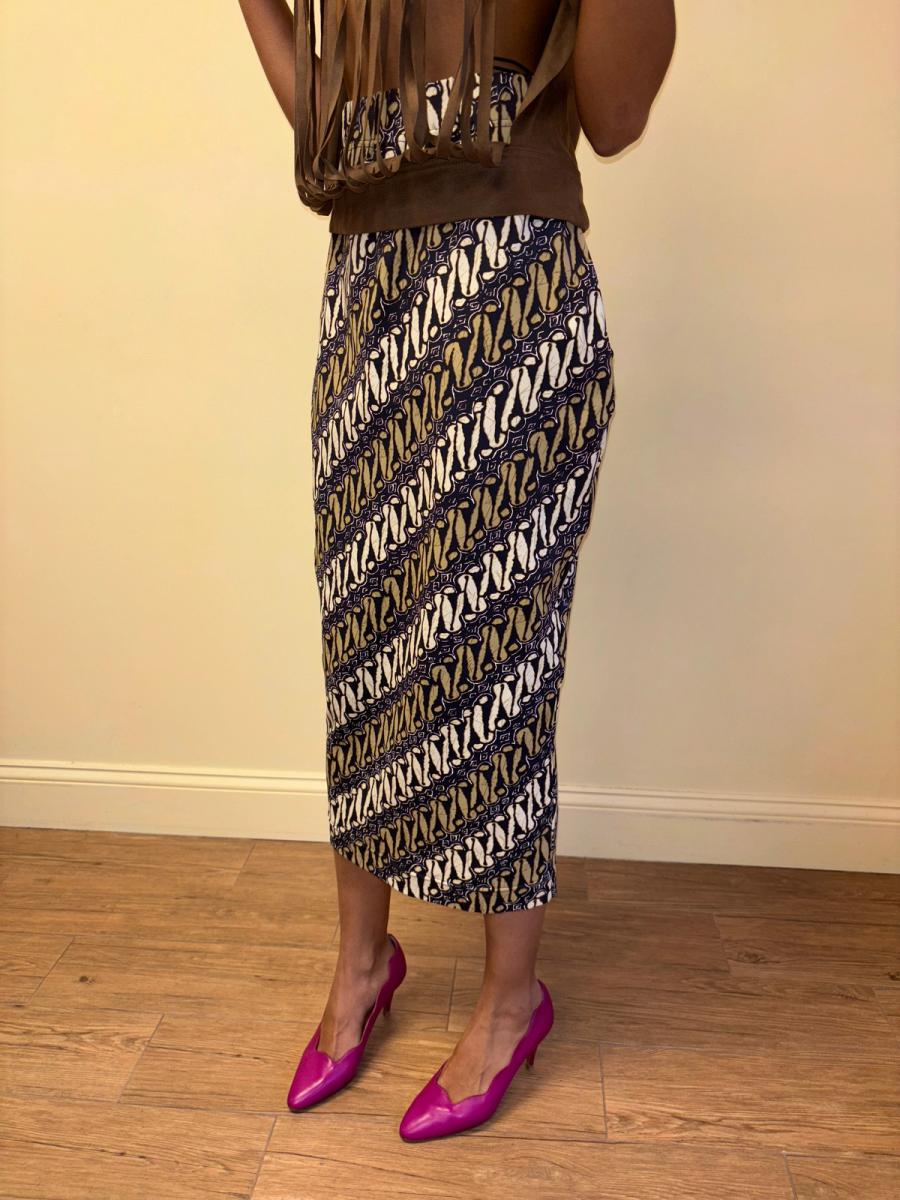 Vintage Ozbek Batik Hobble Skirt product image