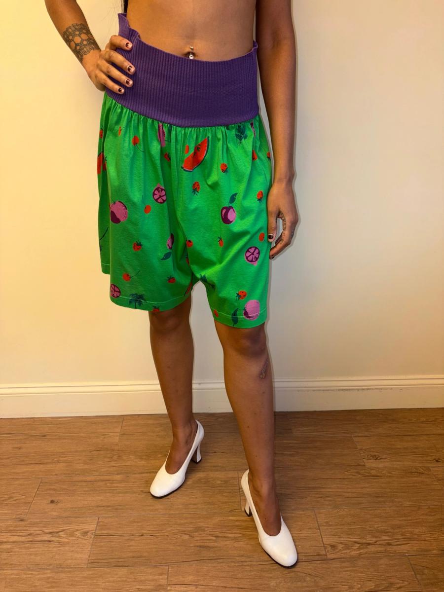 80s Ungaro Fruit Print Shorts product image