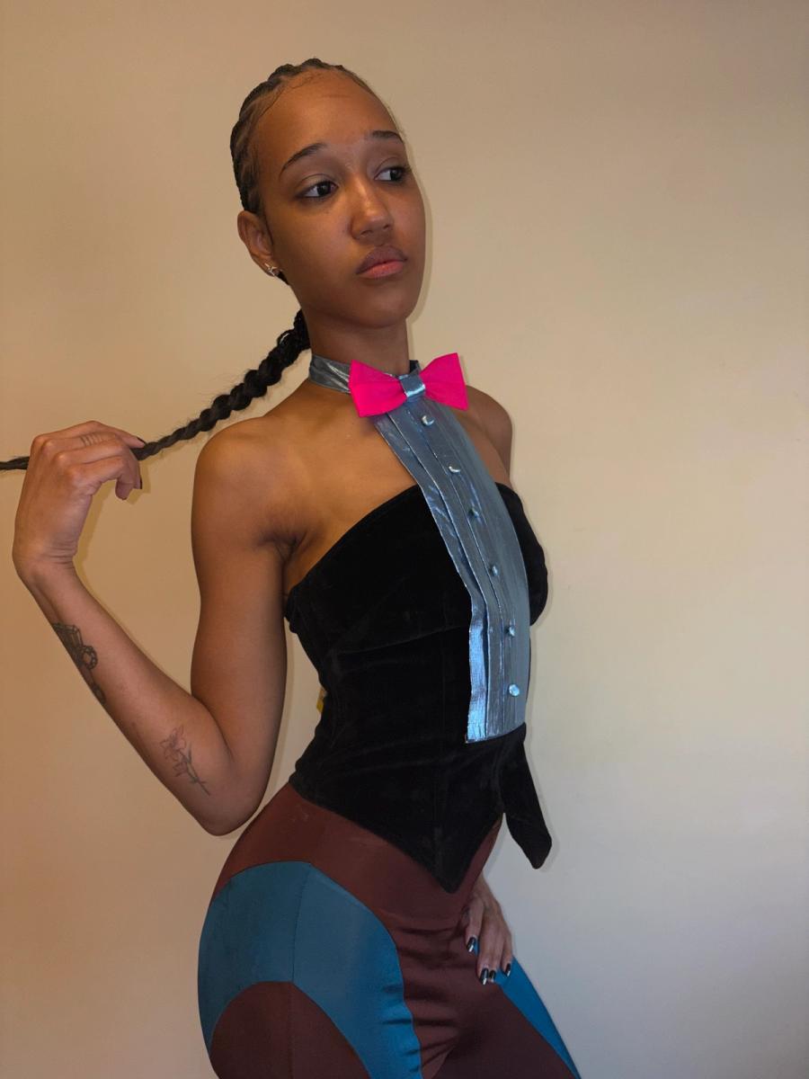 80s Fiorucci Tuxedo Bustier product image