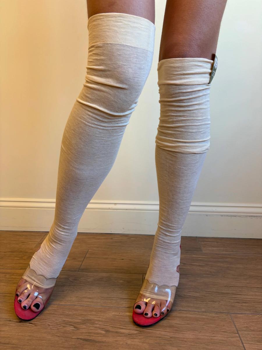 1920s Deadstock Footless Stockings product image