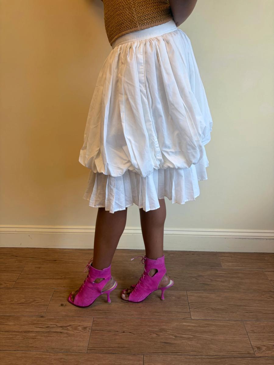 1980s Chantal Thomass Bubble Hobbling Skirt product image
