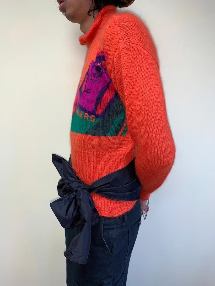 80s Iceberg Cartoon Dog Sweater With Sash product image