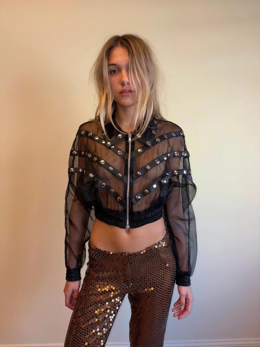 80s Romeo Pour Juliette Sheer Jacket with Studs product image