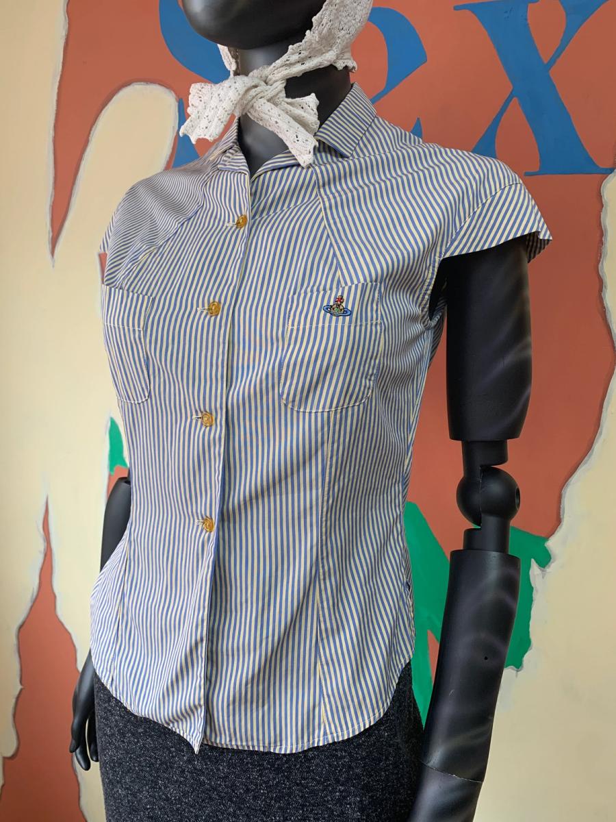 90s Vivienne Westwood Darted Button Down Shirt product image