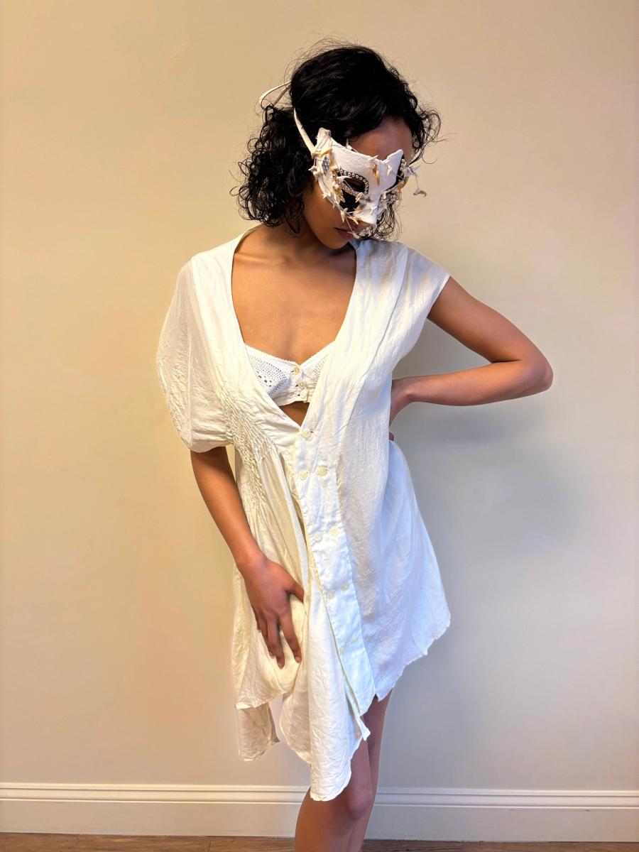 Marjan Pejoski Pale Yellow Babydoll Dress product image