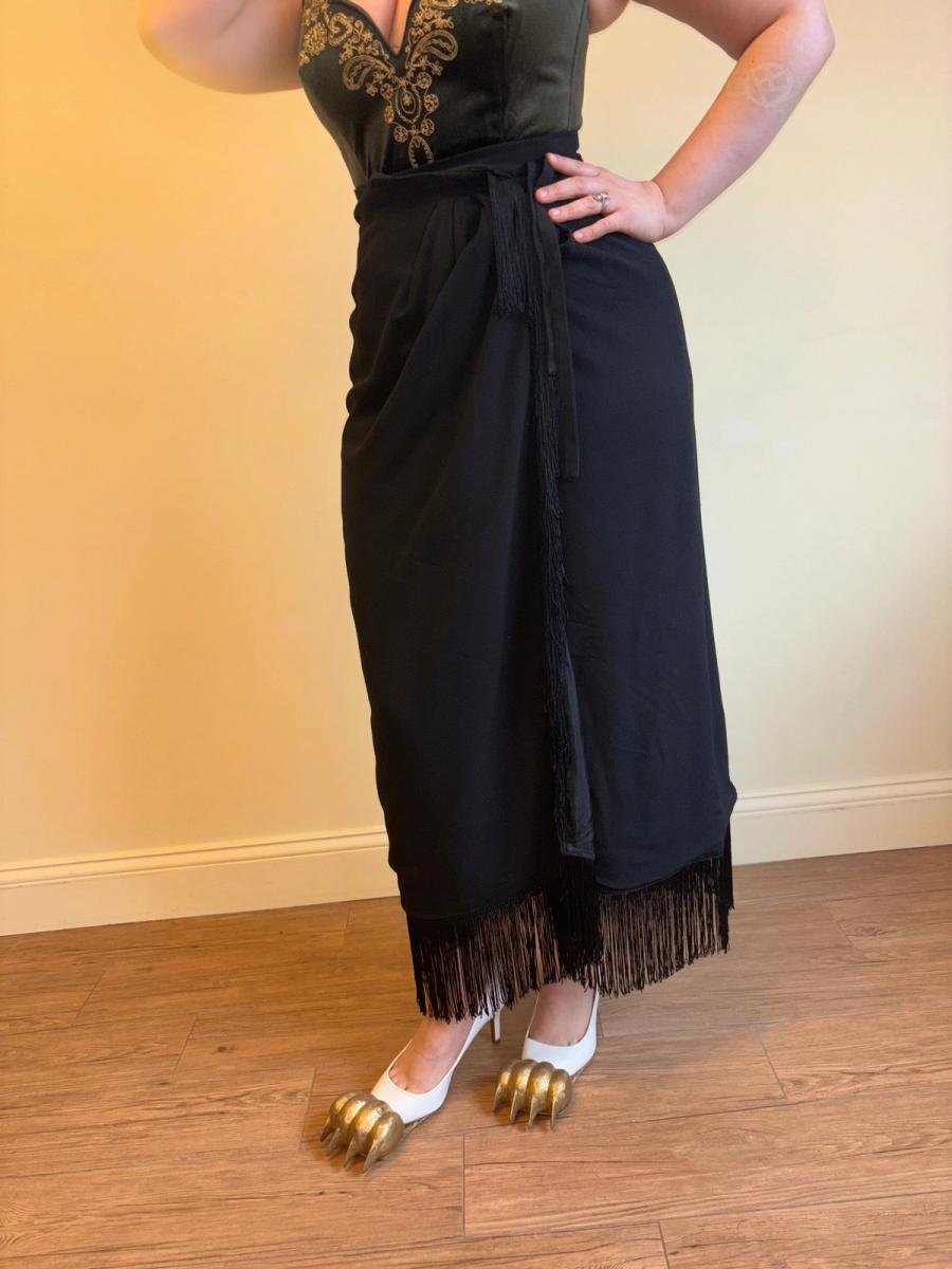Vintage Dolce & Gabbana Wrap Skirt With Fringe  product image