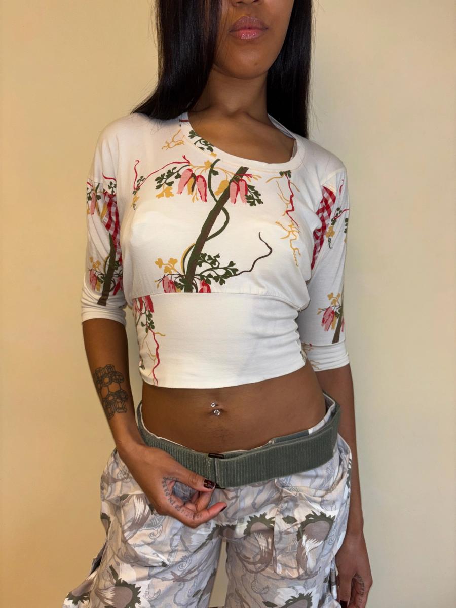Vivienne Westwood Anglomania Floral Savages Twisted Top  product image