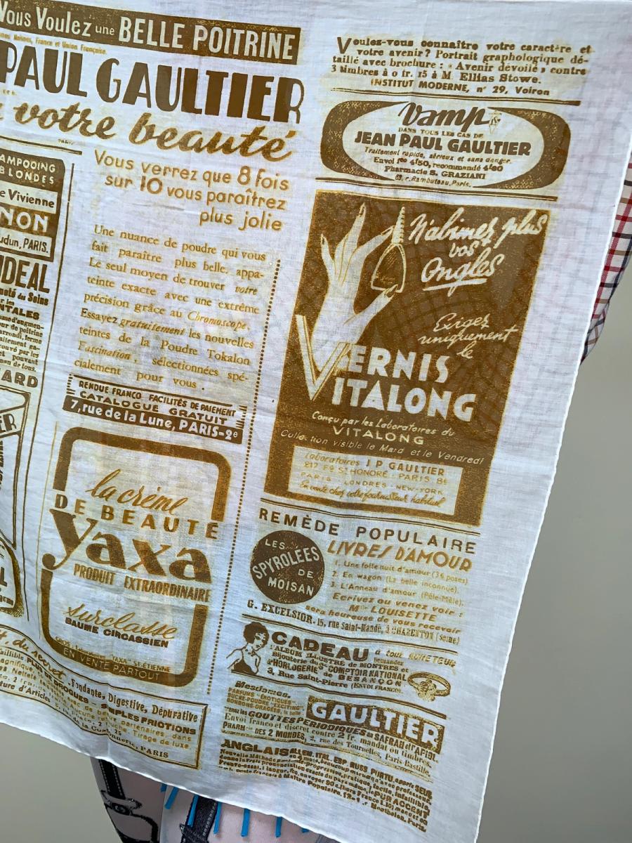 Jean Paul Gaultier Newsprint Handkerchief product image