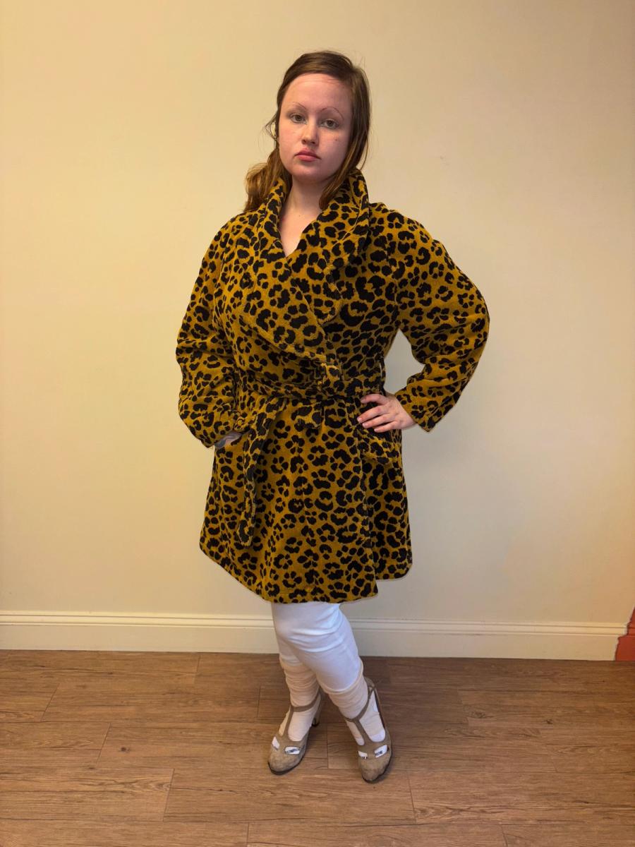 90s Chantal Thomass Leopard Print Robe Coat  product image