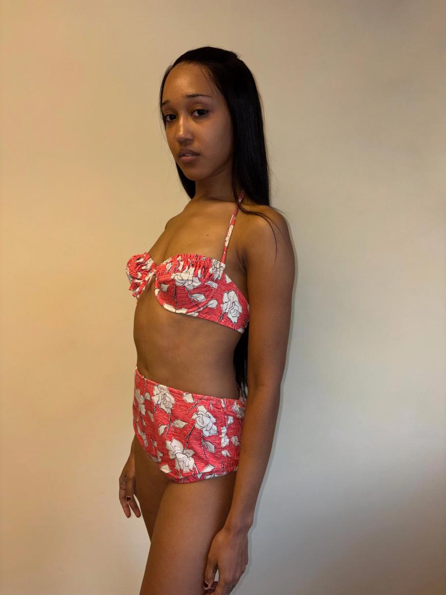 1950s Rose Print Bikini product image