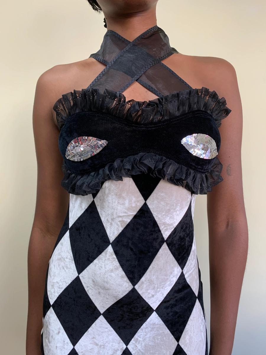 1993 Chantal Thomass Harlequin Mask Dress product image
