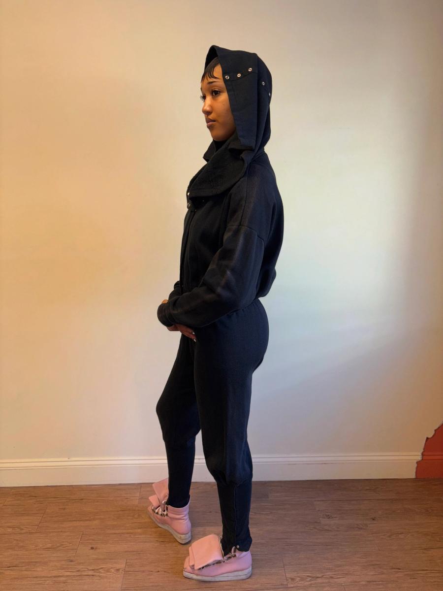 1980s Norma Kamali OMO Snap Sweatshirt Suit product image