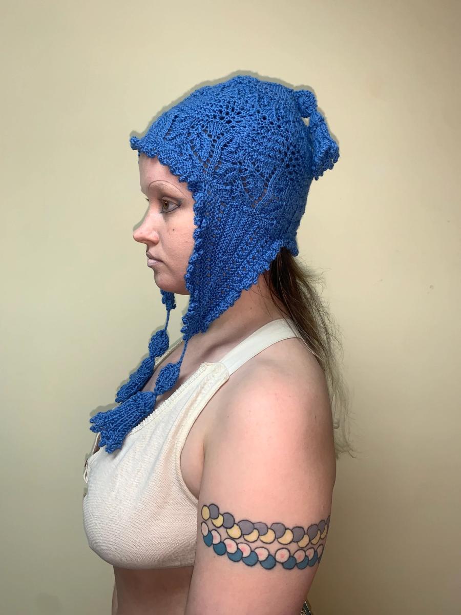 A/W 1994 Vivienne Westwood Hand-knit Cerulean Hat with Tassels product image