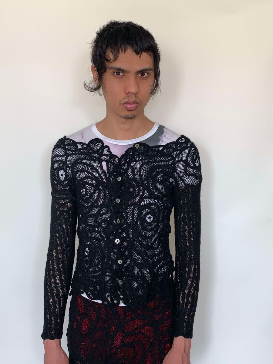 Vintage Issey Miyake Knit "Battenburg" Lace Set product image