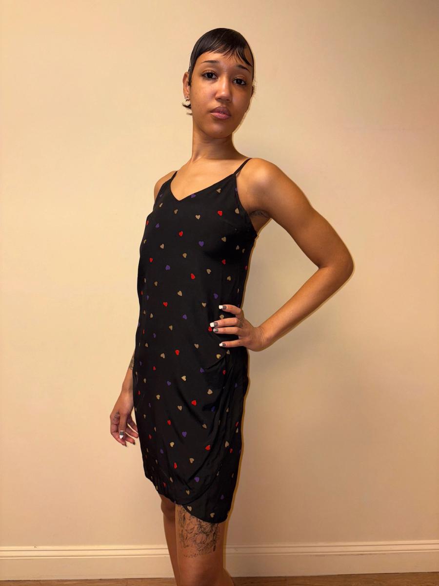 1980s Krizia Heart Confetti Dress product image