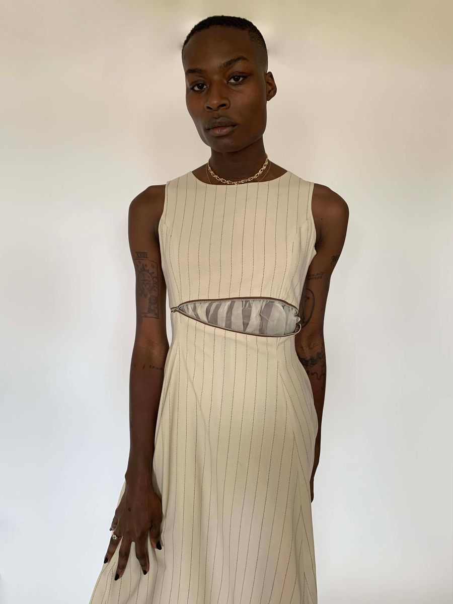 Condire Avant-garde Pinstripe Dress product image