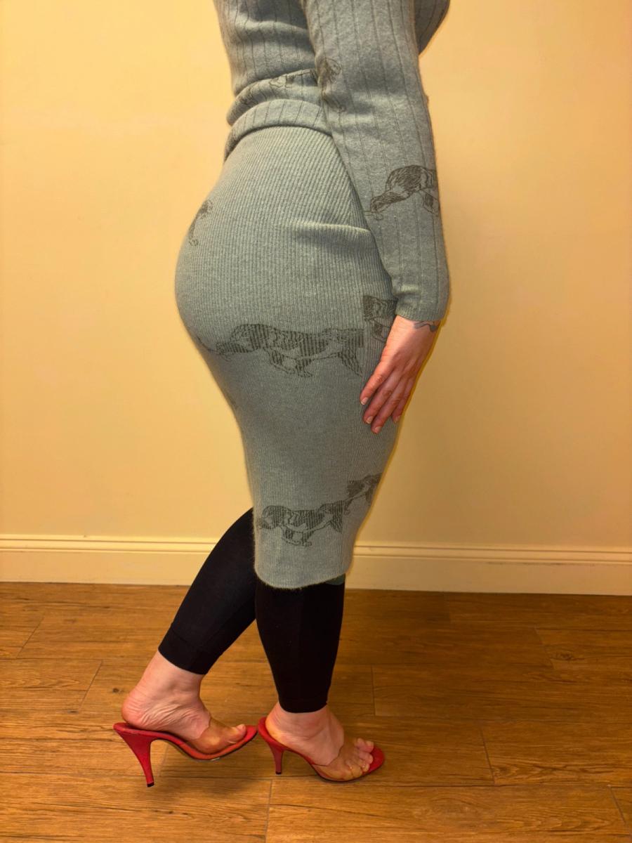 80s Krizia Panther Print Knit Set product image