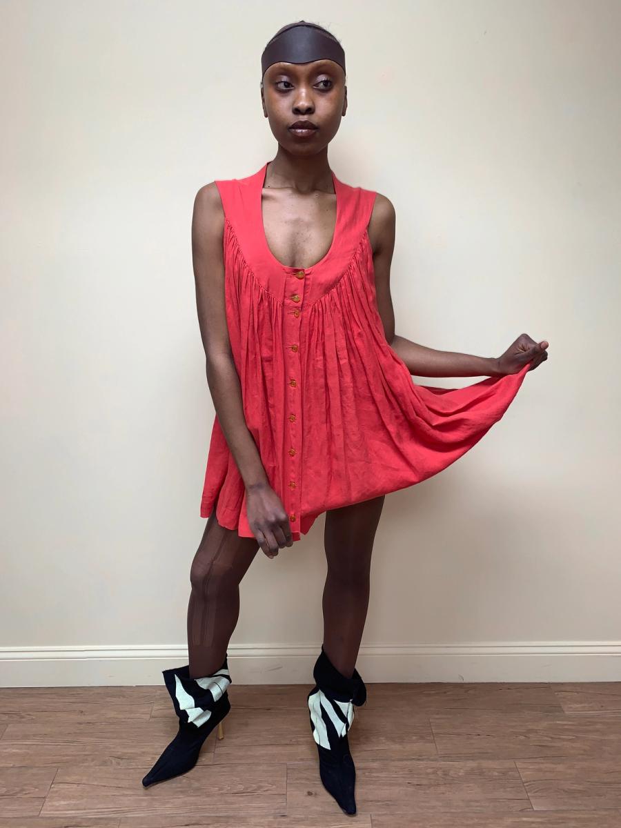 90s Vivienne Westwood Babydoll Dress With Interior Bustier product image
