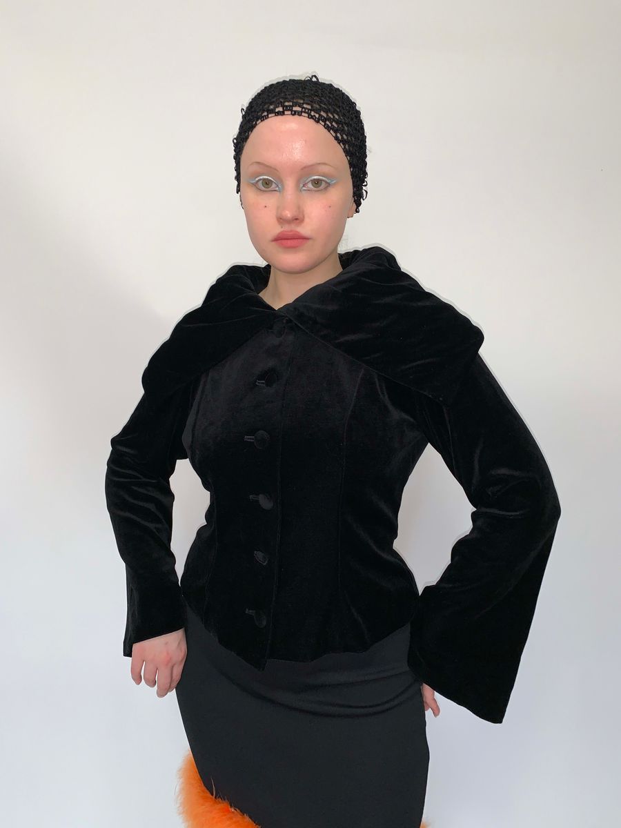 90s Norma Kamali Oversized Collar Jacket product image