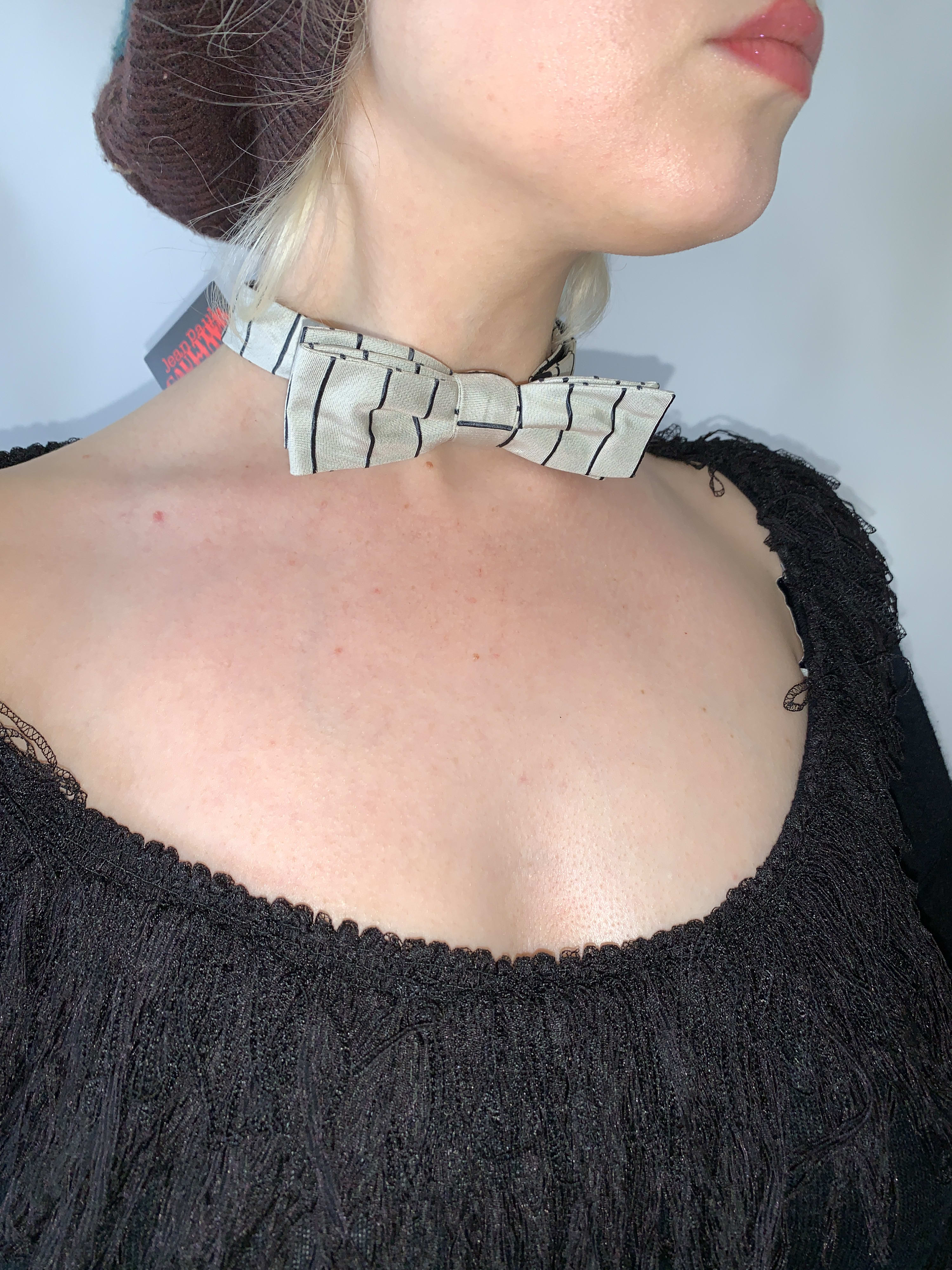 Jean Paul Gaultier Bow Tie Choker