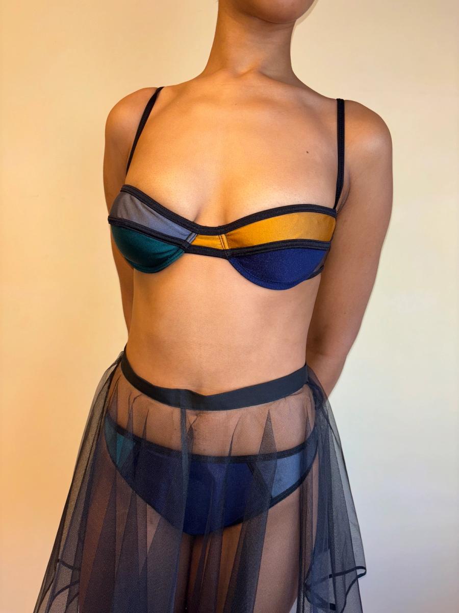 Vintage Chantal Thomass Color Blocked Bikini product image